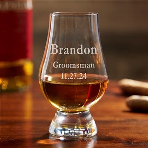 The Glencairn® Groomsmen Personalized 6.25oz Whiskey Glass - 36857