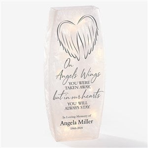 Our Angels Wings Personalized Large Frosted Tabletop Light - Large - 36865-L