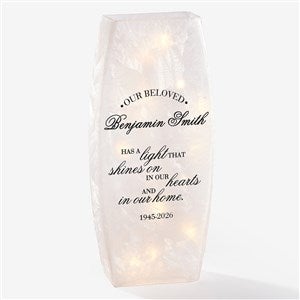 Memorial Light Personalized Small Frosted Tabletop Light - Large - 36866-L