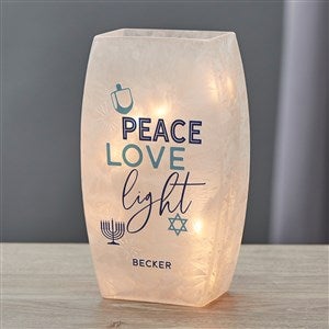 Hanukkah Personalized Personalized Small Frosted Tabletop Light - Small - 36867