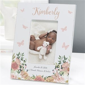 Butterfly Kisses Baby Girl Personalized 4x6 Tabletop Frame - Vertical - 36909-TV