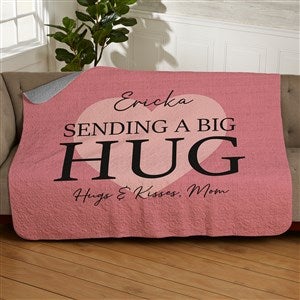 Sending Hugs Personalized 50x60 Quilted Blanket - 36917-Q
