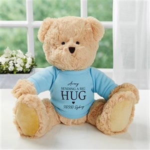 Sending Hugs Personalized Teddy Bear - Blue - 36923-B