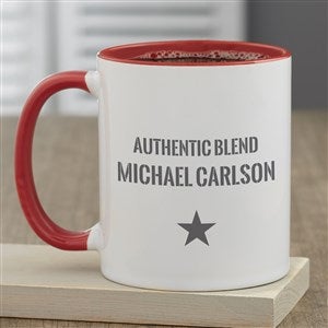 Authentic Personalized Coffee Mug 11 oz.- Red - 36931-R