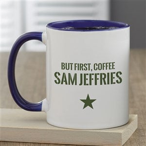 Authentic Personalized Coffee Mug 11 oz.- Blue - 36931-BL