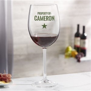 Authentic Custom Printed Red Wine Glass - 36951-R