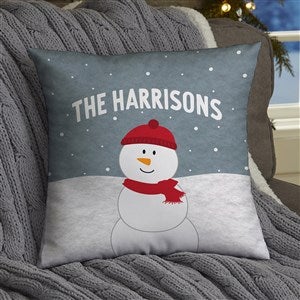 Personalized Christmas Throw Pillow - Santa and Friends 14" Throw Pillow - 36978-S