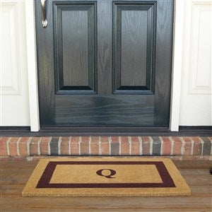 Monogrammed Brown Single Frame 22x36 Coir Doormat - 36990D-BR