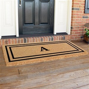 Monogrammed Double Frame Premium Coir Doormat - 24x57 - 37000D-M