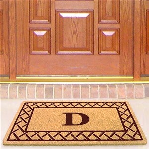 Monogrammed Trellis Premium Coir Doormat - 22x36 - 37011D-M