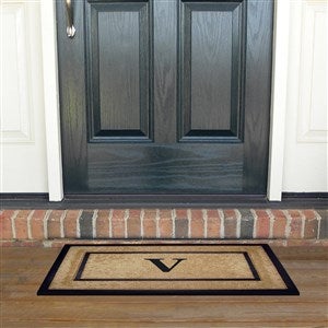 Monogrammed Single Rubber Frame Coir Doormat - 22x36 - 37020D-S