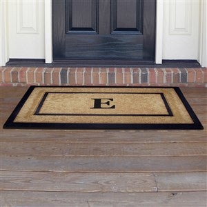 Monogrammed Single Rubber Frame Coir Doormat- 30x48 - 37020D-L
