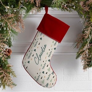 Christmas Aspen Personalized Burgundy Christmas Stockings - 37061-B