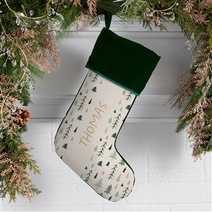 Christmas Aspen Personalized Green Christmas Stockings - 37061-G