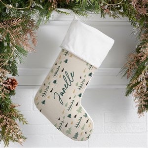 Christmas Aspen Personalized Ivory Christmas Stockings - 37061-I