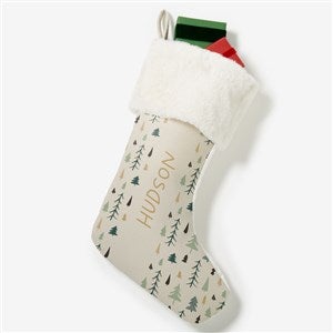 Christmas Aspen Personalized Ivory Faux Fur Christmas Stockings - 37061-IF