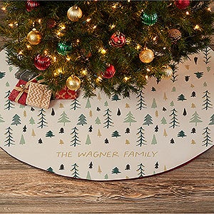 Christmas Aspen Personalized Christmas Tree Skirt - 37066