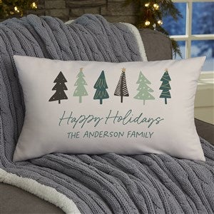 Christmas Aspen Personalized Lumbar Throw Pillow - 37073-LB
