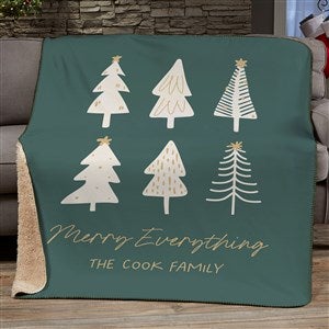 Christmas Aspen Personalized 50x60 Sherpa Blanket - 37075-S