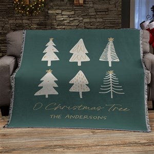 Christmas Aspen Personalized 56x60 Woven Throw - 37075-A