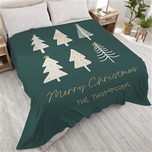 Christmas Aspen Personalized 90x108 Plush King Fleece Blanket - 37075-K
