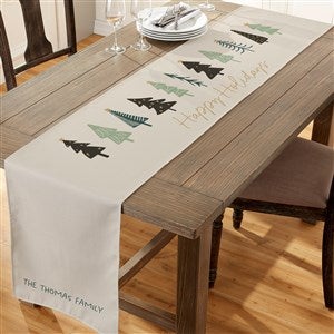 Christmas Aspen Personalized Christmas Table Runner- 16" x 120" - 37078-L