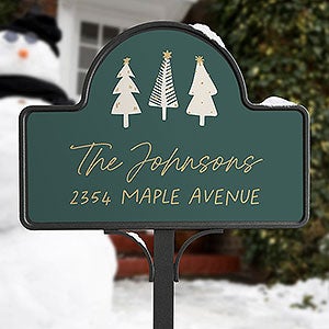 Christmas Aspen Personalized Magnetic Garden Sign - 37084