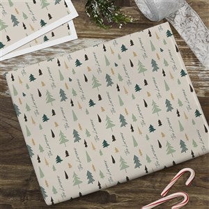 Christmas Aspen Personalized Wrapping Paper Sheets - Set of 3 - 37086-S
