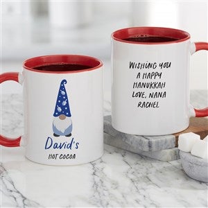Hanukkah Gnome Personalized Coffee Mug 11 oz.- Red - 37100-R