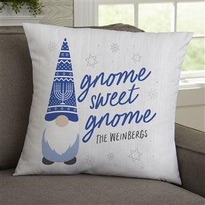 Hanukkah Gnome Personalized 18" Throw Pillow - 37101-L