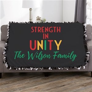 Kwanzaa Personalized 50x60 Tie Blanket - 37111-T