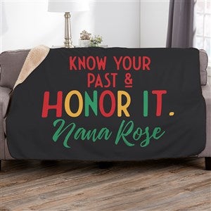 Kwanzaa Personalized 60x80 Sherpa Blanket - 37111-SL