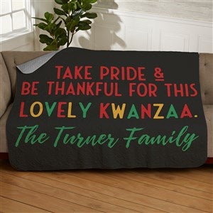 Kwanzaa Personalized 50x60 Quilted  Blanket - 37111-Q