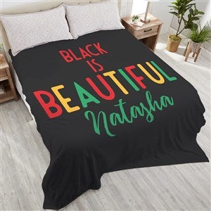 Kwanzaa Personalized 90x108 King Plush Fleece Blanket - 37111-K