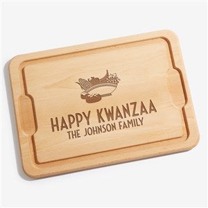 Kwanzaa  Personalized Hardwood Cutting Board- 12x17 - 37113