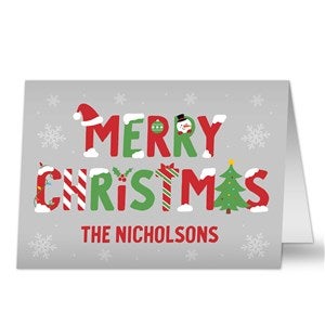The Joys Of Christmas Personalized Christmas Card- Signature - 37123