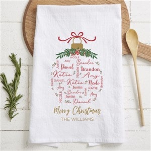 Bespoke Embroidered Tea Towels  Create Using Your Wedding Design