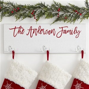 Scripty Name Personalized Christmas Stocking Holder- 3 Hooks - 37164