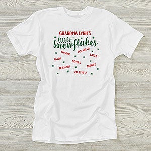 My Little Snowflakes Personalized Hanes® Adult T-Shirt - 37166-T