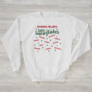 My Little Snowflakes Personalized Hanes® Adult Crewneck Sweatshirt - 37167-WS