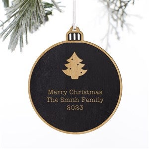 Choose Your Icon Personalized Wood Ornament- Black - 37204-BLK