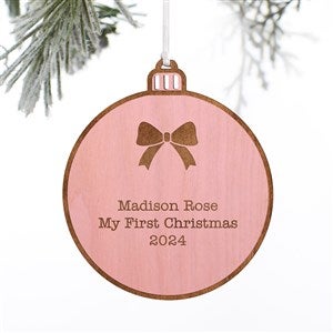 Choose Your Icon Personalized Wood Ornament- Pink Stain - 37204-P