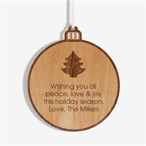 Choose Your Icon Personalized Wood Ornament- Natural - 37204-N