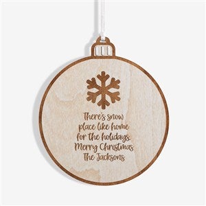 Choose Your Icon Personalized Wood Ornament- Whitewash - 37204-W