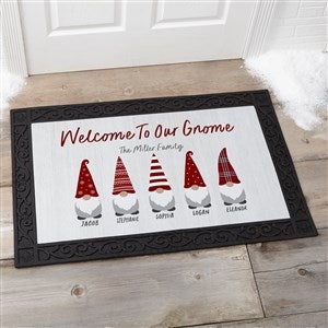 Christmas Gnome Personalized Christmas Doormat- 20x35 - 37206-M