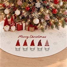 Christmas Gnome Personalized Christmas Tree Skirt - 37209