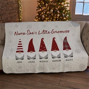 Christmas Gnome Personalized 50x60 Quilted  Blanket - 37210-Q