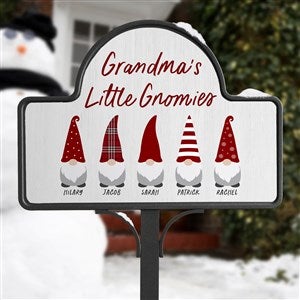 Christmas Gnome Personalized Magnetic Garden Sign - 37220