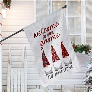 Christmas Gnome Personalized House Flag - 37221