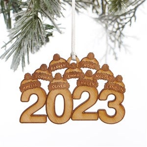 2023 Personalized Wood Ornament- Natural - 37227-N